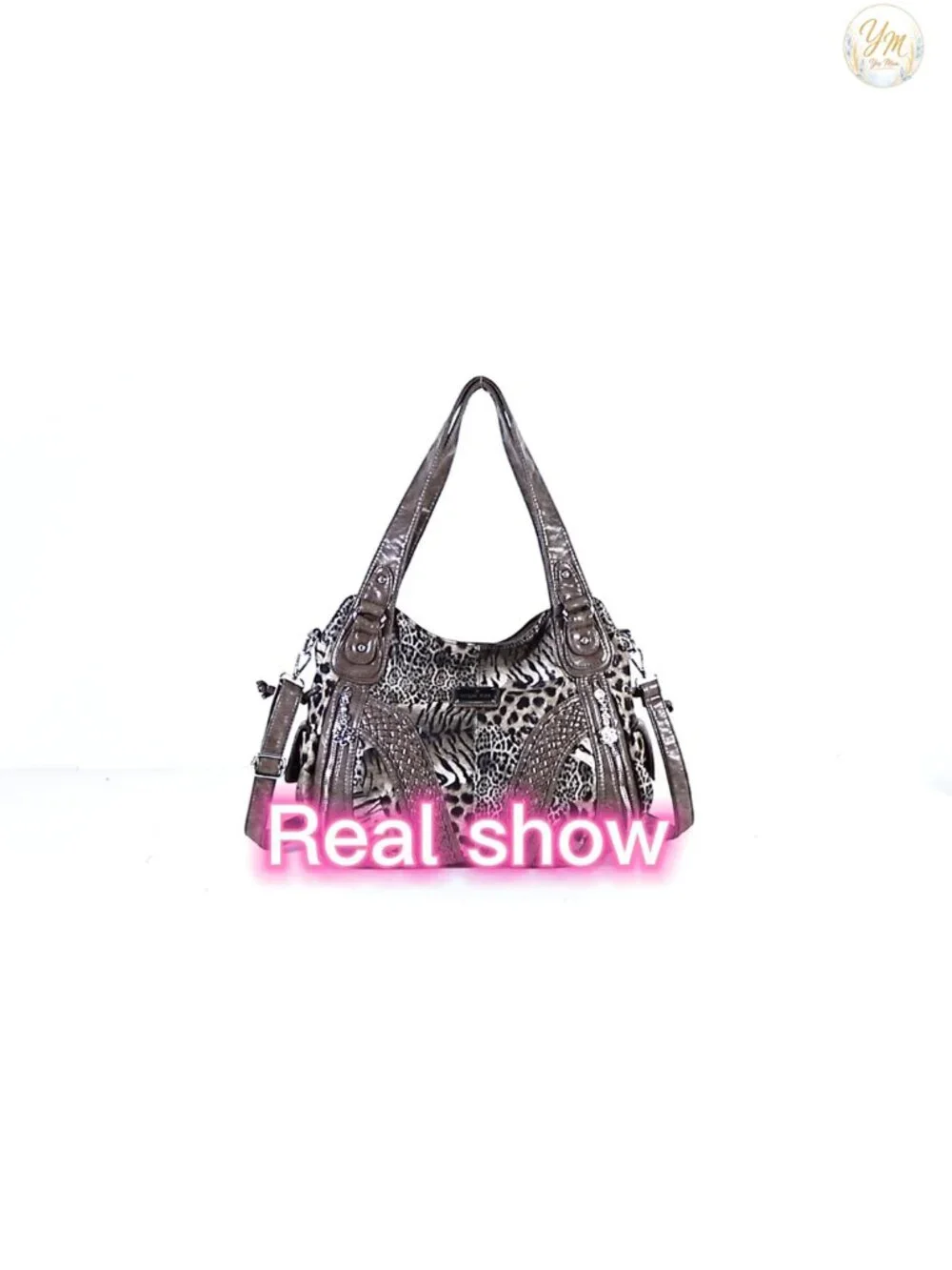 Women's Faux Leather Tote Bag with Adjustable Strap